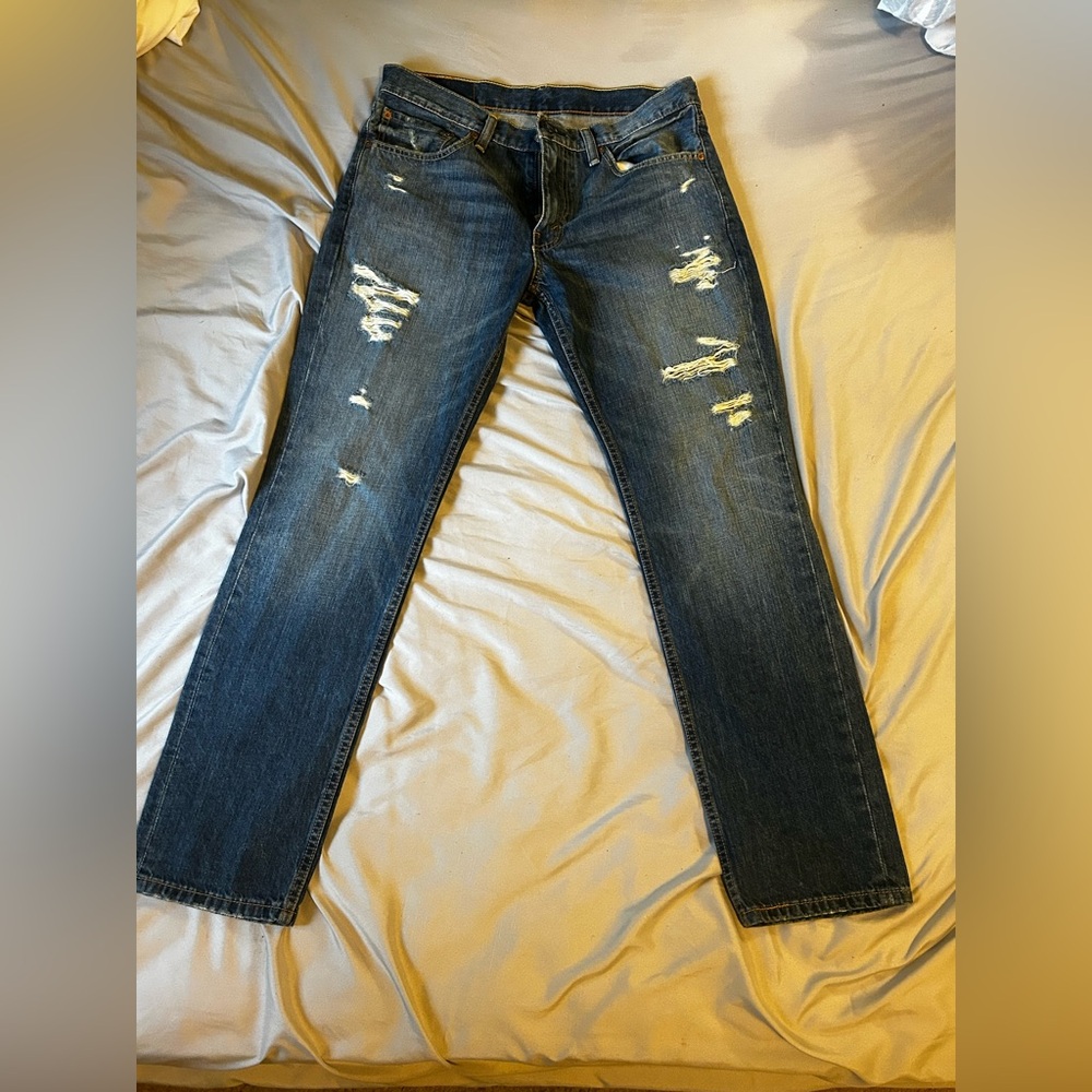 Levi's Men's 511 Skinny Ripped  Jeans